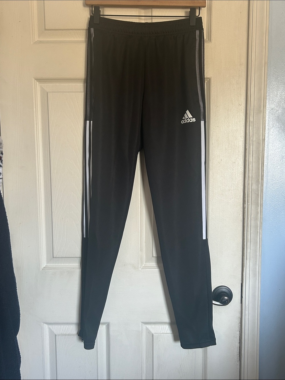 Adidas black/white Tiro 21 soccer pants size small